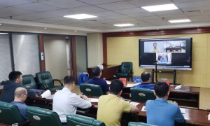 2022年5月13日 漳州市商务局与菲律宾亚泰国际 视频连线商谈中菲两国双园项目